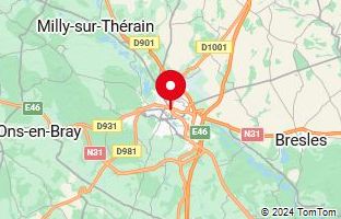 Map of Beauvais,France